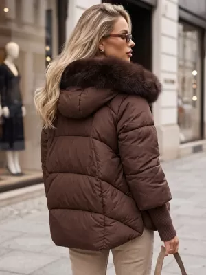 Дамско яке DSTREET TY5890 КАФЯВО