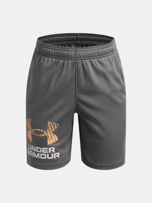 Къси панталонки за момчета UNDER ARMOUR TECH LOGO SHORTS 1383333-709 ЗЕЛЕНО