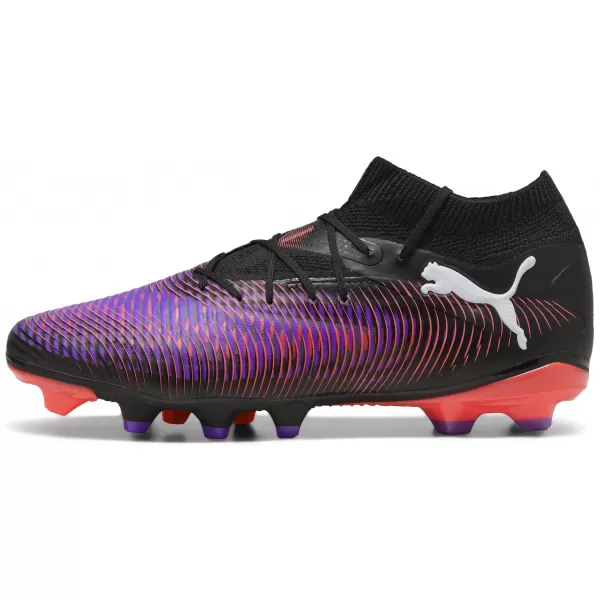  Футболни обувки PUMA FUTURE 8 PRO FG/AG 108139-01 ЧЕРНО/БЯЛО/СВЕТЕЩО ЧЕРВЕНО 