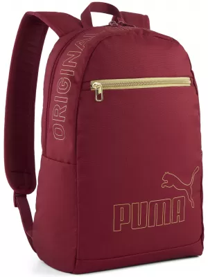 Раница PUMA PHASE GOLD BACKPACK II 09300101 ГРАНАТ БЛЯСЪК/ЗЛАТО