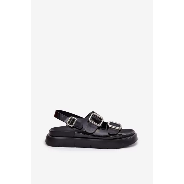  Дамски сандали BIG STAR SHOES RR274662 ЧЕРЕН 