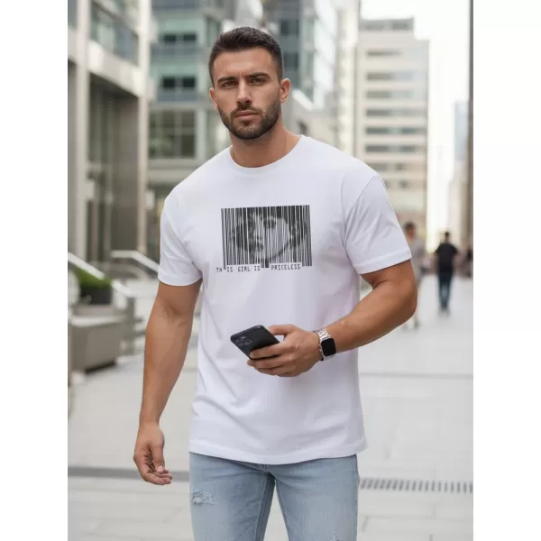  Мъжка тениска DSTREET NX5014R БЯЛО 