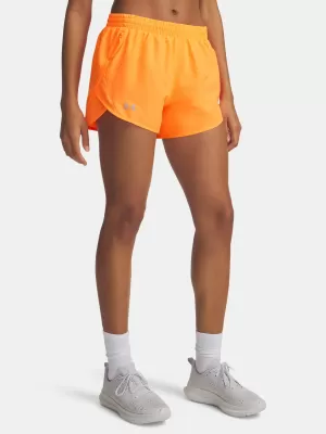 Дамски шорти UNDER ARMOUR FLY BY 3 SHORTS 1382438-824 ОРАНЖЕВО
