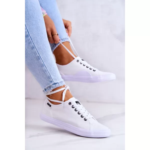  Дамски кецове BIG STAR SHOES W274835 БЯЛО 