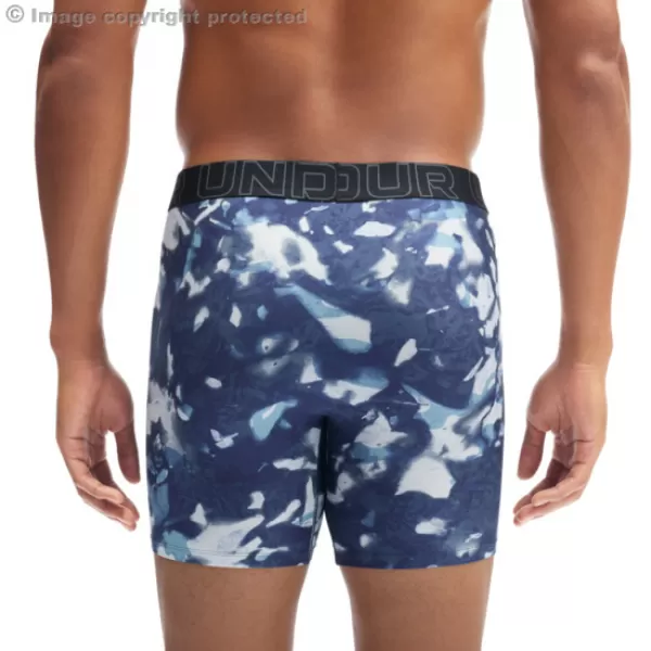  Мъжки боксерки UNDER ARMOUR UA PERFORMANCE TECH - SOLID 6 -3PK 1383879-408 СИНЬО 