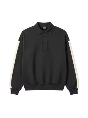 Мъжка тениска с яка URBAN CLASSICS TB8595-00007 ЧЕРЕН