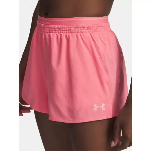  Дамски шорти UNDER ARMOUR VANISH WOVEN 3IN SHORTS 6009965-600 РОЗОВО 