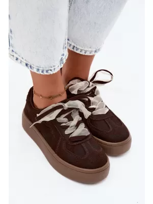 Дамски кецове BIG STAR SHOES UU274004 КАФЯВО