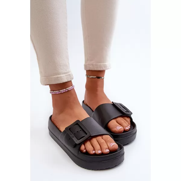  Дамски чехли BIG STAR SHOES NN274A662 ЧЕРЕН 