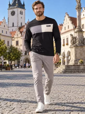 Мъжка тениска ALTISPORT IVAS ЧЕРЕН