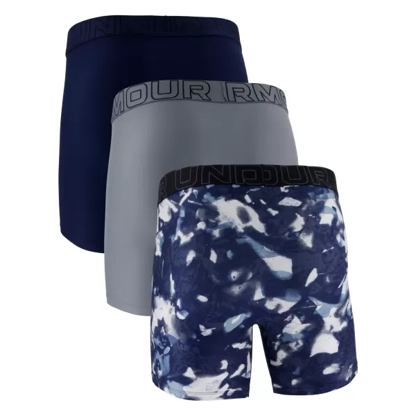  Мъжки боксерки UNDER ARMOUR UA PERFORMANCE TECH - SOLID 6 -3PK 1383879-408 СИНЬО 