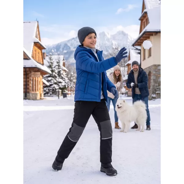  Детски топли софтшел панталони ALPINE PRO HERGO ЧЕРЕН 