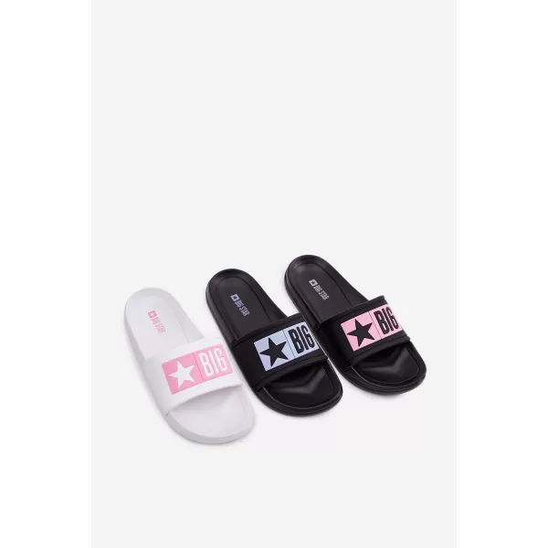  Детски чехли BIG STAR SHOES TT374A002 РОЗОВО/БЯЛО 