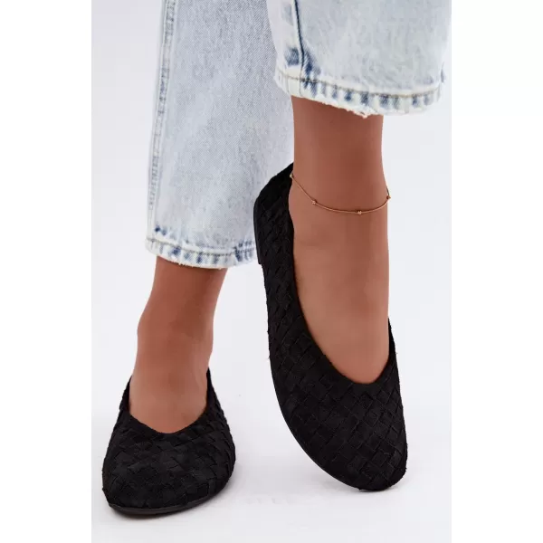  Дамски балерини BOTO 9867 ЧЕРЕН 