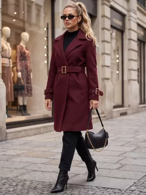 Дамско палто DSTREET NY0786 БОРДО