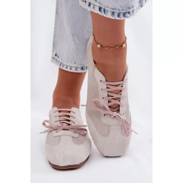  Дамски кецове BIG STAR SHOES TT274599 БЕЖОВО 