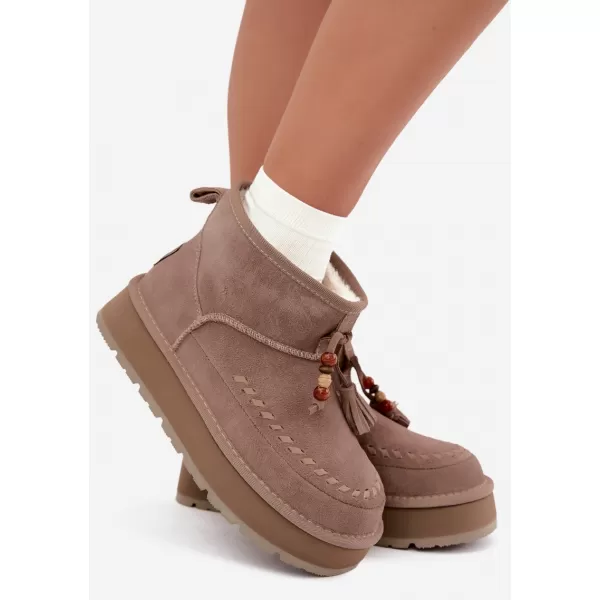  Дамски обувки BIG STAR SHOES UU274679 БЕЖОВО 