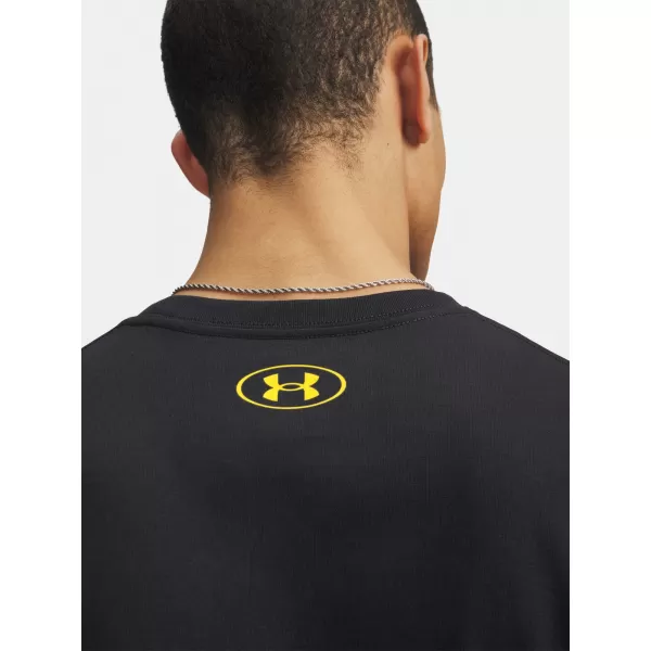  Мъжка тениска UNDER ARMOUR M VARSITY CREST SS 6009249-001 ЧЕРЕН 