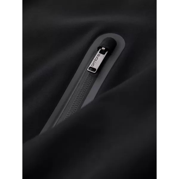  Мъжко яке с качулка OMBRE OM-JANP-0233 ЧЕРЕН 