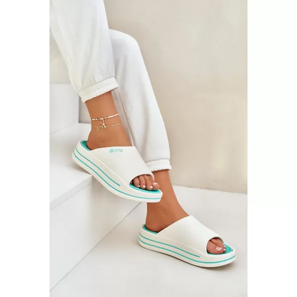  Дамски чехли BIG STAR SHOES NN274A038 БЯЛО 
