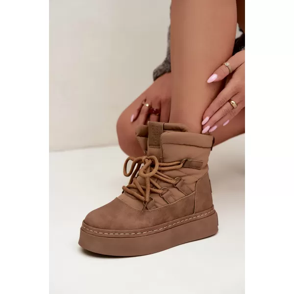  Дамски снежни човеци BIG STAR SHOES UU274190 КАФЯВО/БЕЖОВО 