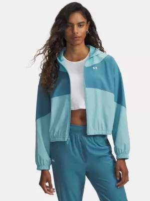 Дамско яке UNDER ARMOUR RIVAL WOVEN JKT HD 6004849-425 СИНЬО