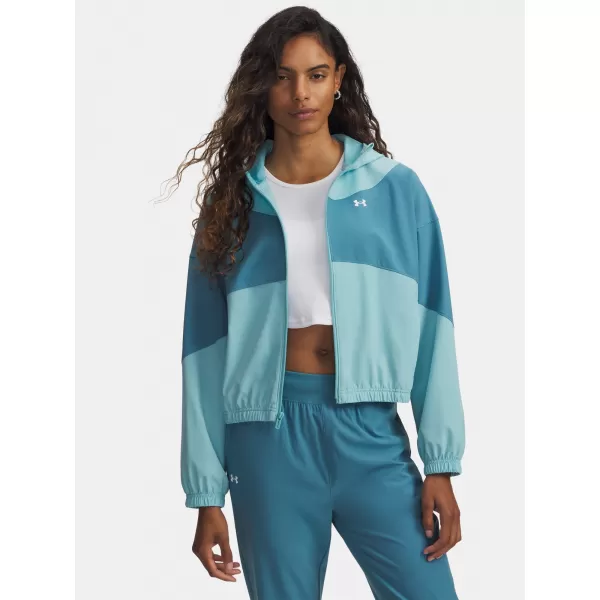  Дамско яке UNDER ARMOUR RIVAL WOVEN JKT HD 6004849-425 СИНЬО 