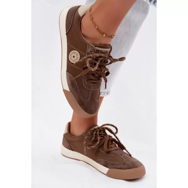  Дамски кецове BIG STAR SHOES UU274002 КАФЯВО/БЕЖОВО 