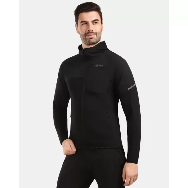 Мъжки поларен суичър KILPI NASHVILLE-M 1M0201KI ЧЕРЕН 
