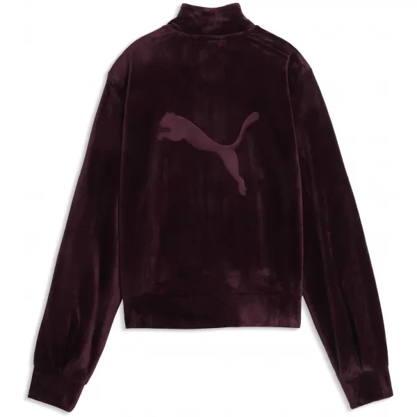  Дамско яке PUMA ESS ELEVATED VELOUR TRACKJACKET 69402124 РУБИН НОАР 
