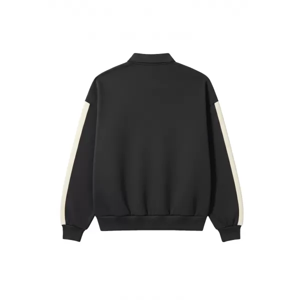  Мъжка тениска с яка URBAN CLASSICS TB8595-00007 ЧЕРЕН 