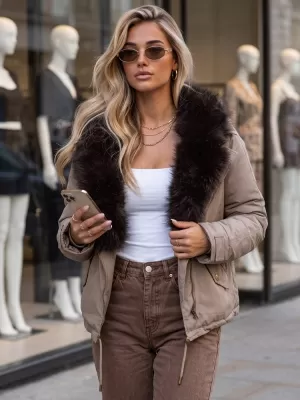 Дамско яке DSTREET TY5913 ФАНГО