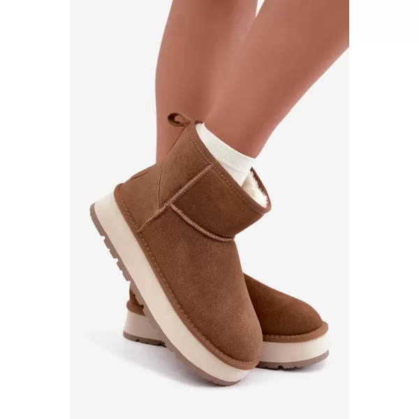  Дамски обувки BIG STAR SHOES UU274692 КАФЯВО/БЕЖОВО 