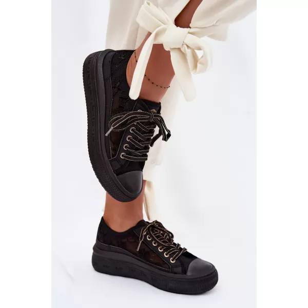  Дамски кецове LEE COOPER LCW-26-44-4479 ЧЕРЕН 