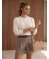 Дамски пуловер DSTREET MY2581 БЕЖОВО