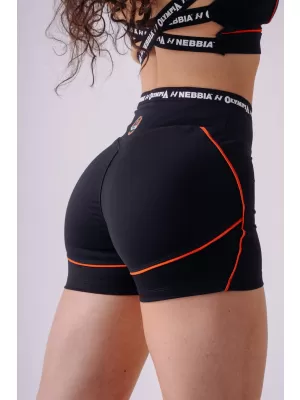 Дамски шорти NEBBIA OLYMPIA HIGH-WAIST 937 ЧЕРЕН