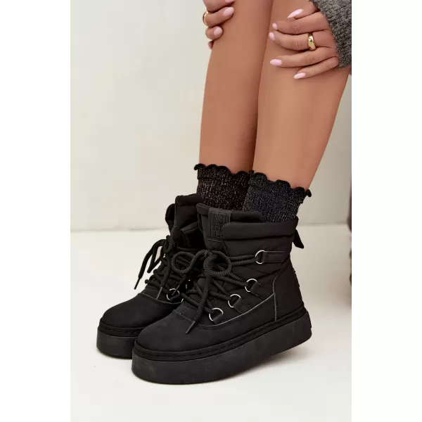  Дамски снежни човеци BIG STAR SHOES UU274189 ЧЕРЕН 