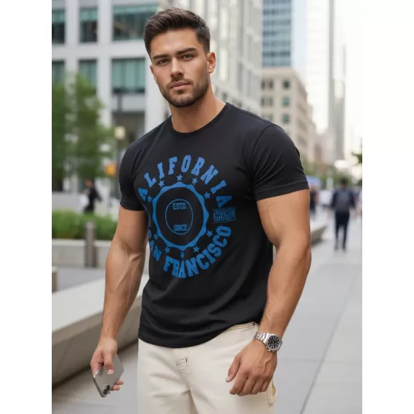  Мъжка тениска DSTREET RX5085 ЧЕРЕН 