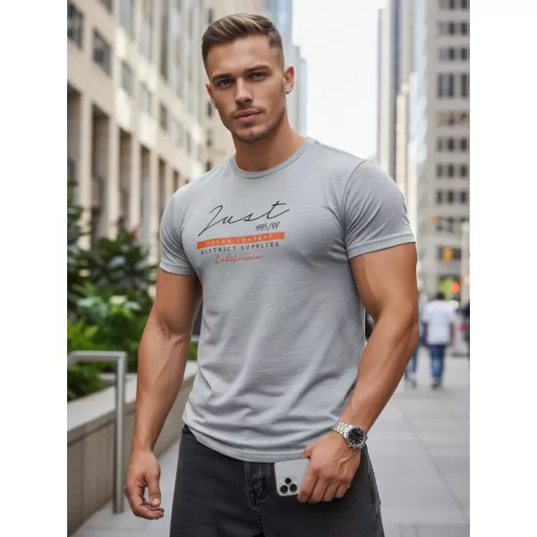  Мъжка тениска DSTREET RX5424 СВЕТЛО СИВО 