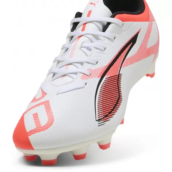  Футболни обувки PUMA ULTRA 5 PLAY FG/AG 108169-01 БЯЛО/ЧЕРНО/СВЕТЕЩО ЧЕРВЕНО 