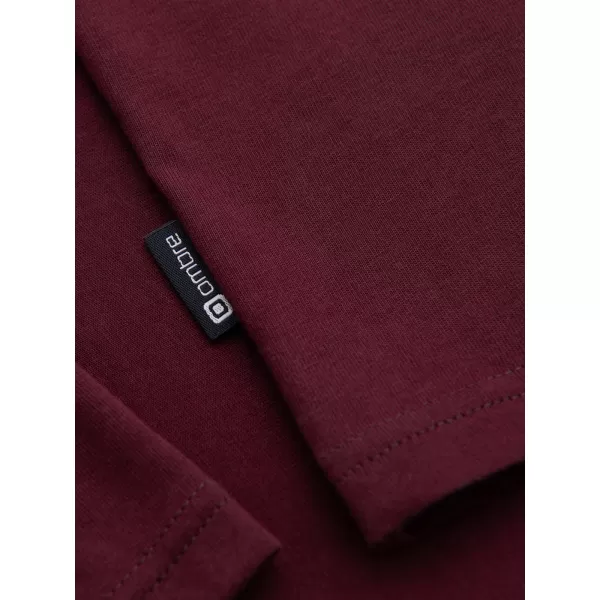  Мъжка тениска OMBRE OM-LSBL-0143 БОРДО 