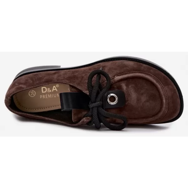  Дамски боти до глезена D&A CR62-3460 КАФЕ 