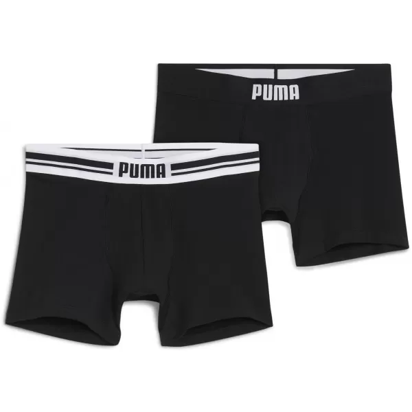  Мъжки боксерки PUMA MEN EVERYDAY PLACED LOGO BOXER 2P 93847601 ЧЕРЕН 