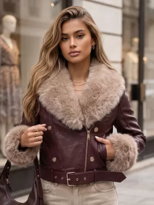 Дамско яке DSTREET TY5980 БОРДО