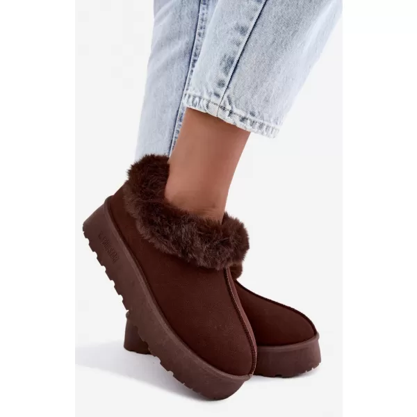 Дамски снежни човеци BIG STAR SHOES UU274203 КАФЯВИ/БЕЖОВИ СЕНКИ 