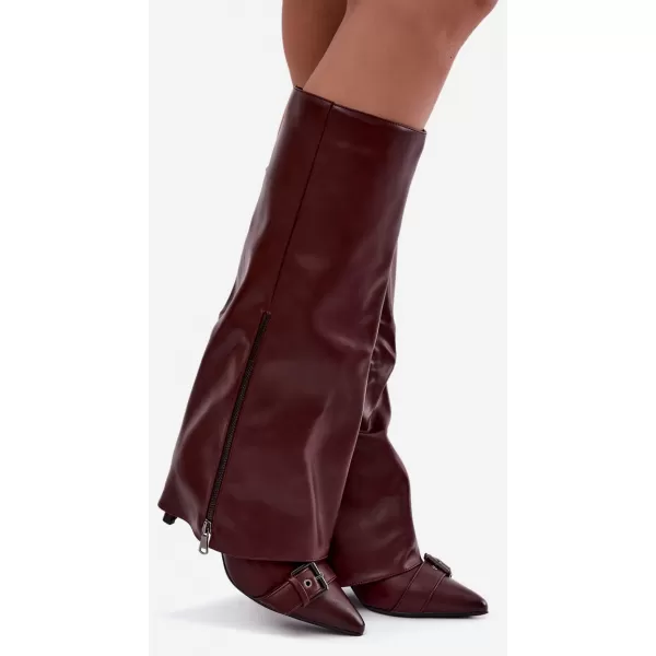  Дамски боти BOTO 9386 WINE RED ВИНЕНО-ЧЕРВЕНО 