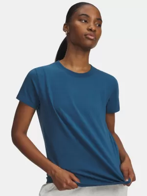 Дамска тениска UNDER ARMOUR RIVAL CORE SS 1383648-498 СИНЬО