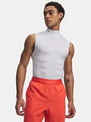 Мъжки потник UNDER ARMOUR HG ELITE SLEEVELESS MOCK 6015381-100 БЯЛО