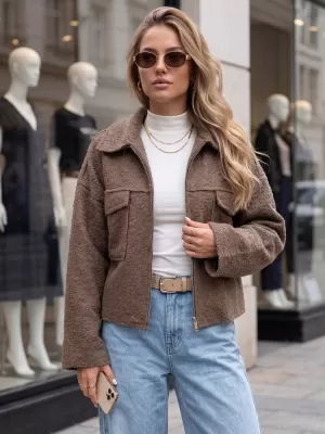 Дамско яке DSTREET TY6060 БЕЖОВО