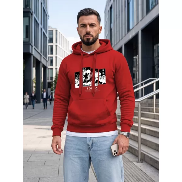  Мъжки суичър DSTREET NX5146BX-18-09 ЧЕРВЕНО 